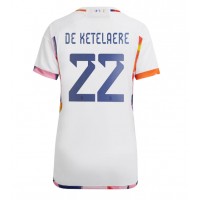 Dres Belgija Charles De Ketelaere #22 Gostujuci za Žensko SP 2022 Kratak Rukav